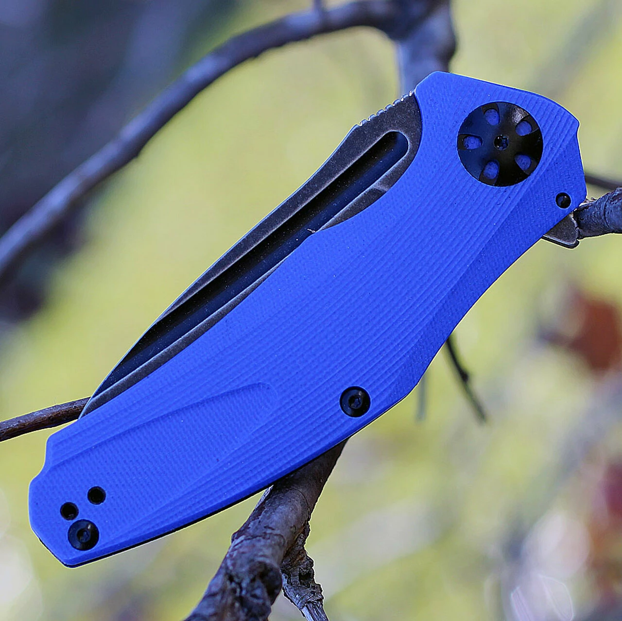 New 💯 Kershaw Knives Kershaw 7007BLUBW Natrix, 3.25" 8Cr13MoV Plain Blade, Blue G-10 Handles ⭐ 3 New 💯 Kershaw Knives Kershaw 7007BLUBW Natrix, 3.25" 8Cr13MoV Plain Blade, Blue G-10 Handles ⭐ - Image 3