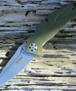 Best Pirce ✔️ Kershaw Knives Kershaw 7007OL Natrix, 3.25" 8Cr13MoV Plain Blade, OD Green G-10 Handles 🧨