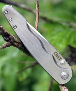 Coupon ✔️ CRKT 7016 Flat Out Framelock A/O, 3.57" 8Cr13MoV SS Plain Blade, Brushed Stainless Handle ✔️ -Automatic Knives shop 7016.2 63987.1566586347