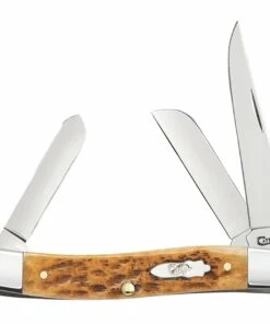 Cheap 🤩 CASE MEDIUM STOCKMAN 70779, 3 5/8" CLOSED LENGTH SS BLADE, JIGGED ANTIQUE BONE HANDLE ❤️