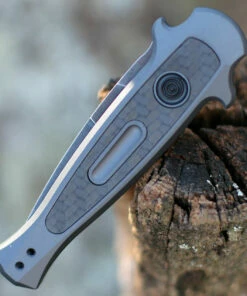 Outlet ❤️ Kershaw Knives Kershaw 7125 Launch 12, 2.5 CPM154 Black Stonewash Blade, Gray Aluminum w/Carbon Fiber Insert Handle ✔️ -Automatic Knives shop 7125GRYBW.3 30752.1607461799