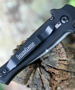 Hot Sale 😍 Kershaw Knives Kershaw 7130 Launch 12CA Mini Stiletto, 1.9 " CPM154 Stonewashed Plain Blade, Black Aluminum w/ Carbon Fiber Insert Handle 🎁 -Automatic Knives shop 7130.1 53841.1595360683