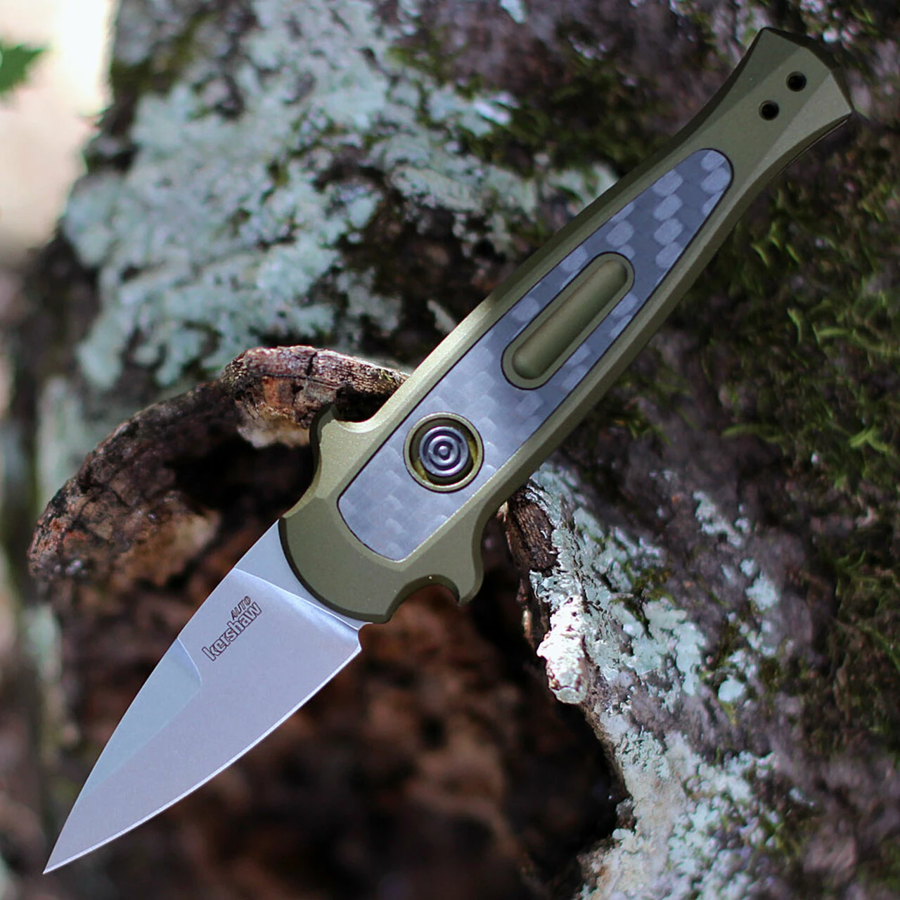 Promo 👍 Kershaw Knives Kershaw 7130 Launch 12CA Mini Stiletto, 1.9 " CPM154 Stonewashed Plain Blade, Olive Aluminum w/ Carbon Fiber Insert Handle ⭐ 1 Promo 👍 Kershaw Knives Kershaw 7130 Launch 12CA Mini Stiletto, 1.9 " CPM154 Stonewashed Plain Blade, Olive Aluminum w/ Carbon Fiber Insert Handle ⭐
