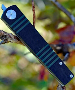 Wholesale 🛒 Real Steel Ippon Linerlock RS7240, 3.7" Bohler Steel Plain Blade, Green /Black G-10 Handle 🔔 -Automatic Knives shop 7240.3 52877.1566586125