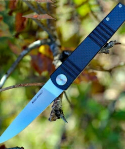 Deals ✨ Real Steel Ippon Linerlock RS7242, 3.7" Bohler Steel Plain Blade, Carbon Fiber Handle ✨