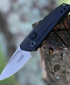 Flash Sale ✔️ Kershaw Knives Kershaw 7250 Launch 9, 1.8" CPM 154 Plain Blade, Black Aluminum Handle 🧨