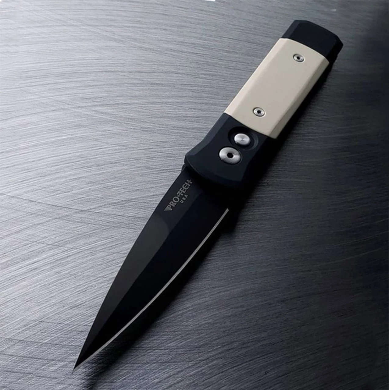 Deals 🧨 Pro-Tech Godson Tuxedo Automatic - Ivory Micarta (3.15" Blk) 752 ⭐ 1 Deals 🧨 Pro-Tech Godson Tuxedo Automatic - Ivory Micarta (3.15" Blk) 752 ⭐