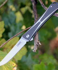 Outlet 💯 CRKT 7530 Crossbones, 3.5" AUS 8 Plain Blade, Two-Tone Brushed Aluminum Handle ❤️