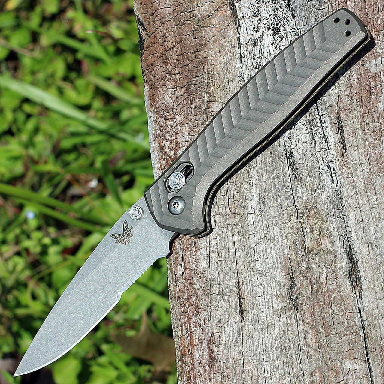 Outlet 👏 Benchmade Knives Benchmade BM781S ANTHEM, 3.5" CPM-20CV SS Combo Blade, Anodized Billet Titanium Handle 🤩 1 Outlet 👏 Benchmade Knives Benchmade BM781S ANTHEM, 3.5" CPM-20CV SS Combo Blade, Anodized Billet Titanium Handle 🤩