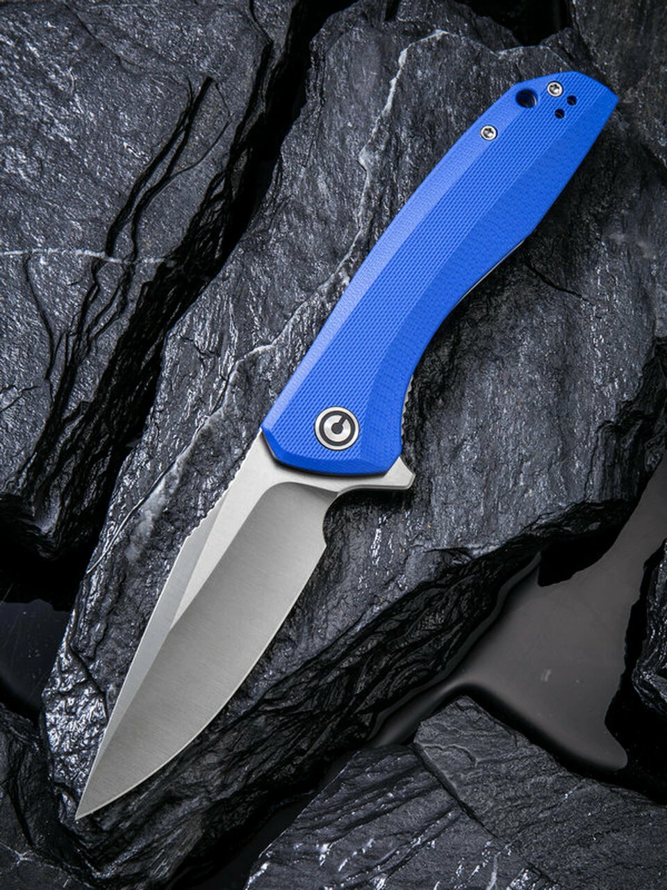 Wholesale 🔔 CIVIVI Knives CIVIVI Baklash C801F, 3.5” 9Cr18MoV Satin Drop Point Plain Blade, Blue G-10 Handles 🎁 1 Wholesale 🔔 CIVIVI Knives CIVIVI Baklash C801F, 3.5” 9Cr18MoV Satin Drop Point Plain Blade, Blue G-10 Handles 🎁