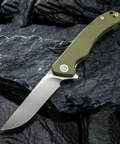 Flash Sale ❤️ CIVIVI Knives CIVIVI Courser Linerlock C804A, 3.45" VG-10 Plain Blade, Green G-10 Handles 🎁 -Automatic Knives shop 804a 1 23476.1622056040