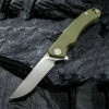 Flash Sale ❤️ CIVIVI Knives CIVIVI Courser Linerlock C804A, 3.45" VG-10 Plain Blade, Green G-10 Handles 🎁