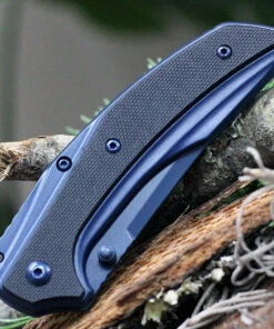 Best Pirce 🔥 Kershaw Knives Kershaw 8320 Outright A/O, 3.0 in 8Cr13MoV Plain Blade, G-10/Blue PVD Handle ✔️ -Automatic Knives shop 8320.3 94949.1617975133