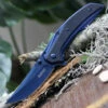 Best Pirce 🔥 Kershaw Knives Kershaw 8320 Outright A/O, 3.0 in 8Cr13MoV Plain Blade, G-10/Blue PVD Handle ✔️
