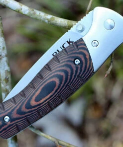 New 👏 Buck Knives Buck 836BRS Folding Selkirk, 3.9" 420HC Plain Blade, Brown/Black Micarta Handle 🎁 -Automatic Knives shop 836brs.3 64367.1566585925