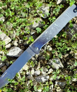 Hot Sale 💯 Douk-Douk Folder - Squirrel. 3 5/16" carbon steel blade. Silver finish folded steel handles with bail. 🧨