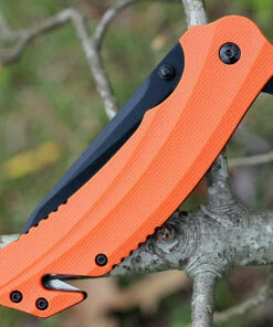 Best reviews of 🔔 Kershaw Knives Kershaw 8650 Barricade, 3.5" 8Cr13MoV SS Plain Blade, Orange GFN Handle 👍 -Automatic Knives shop 8650.2 63320.1566585936
