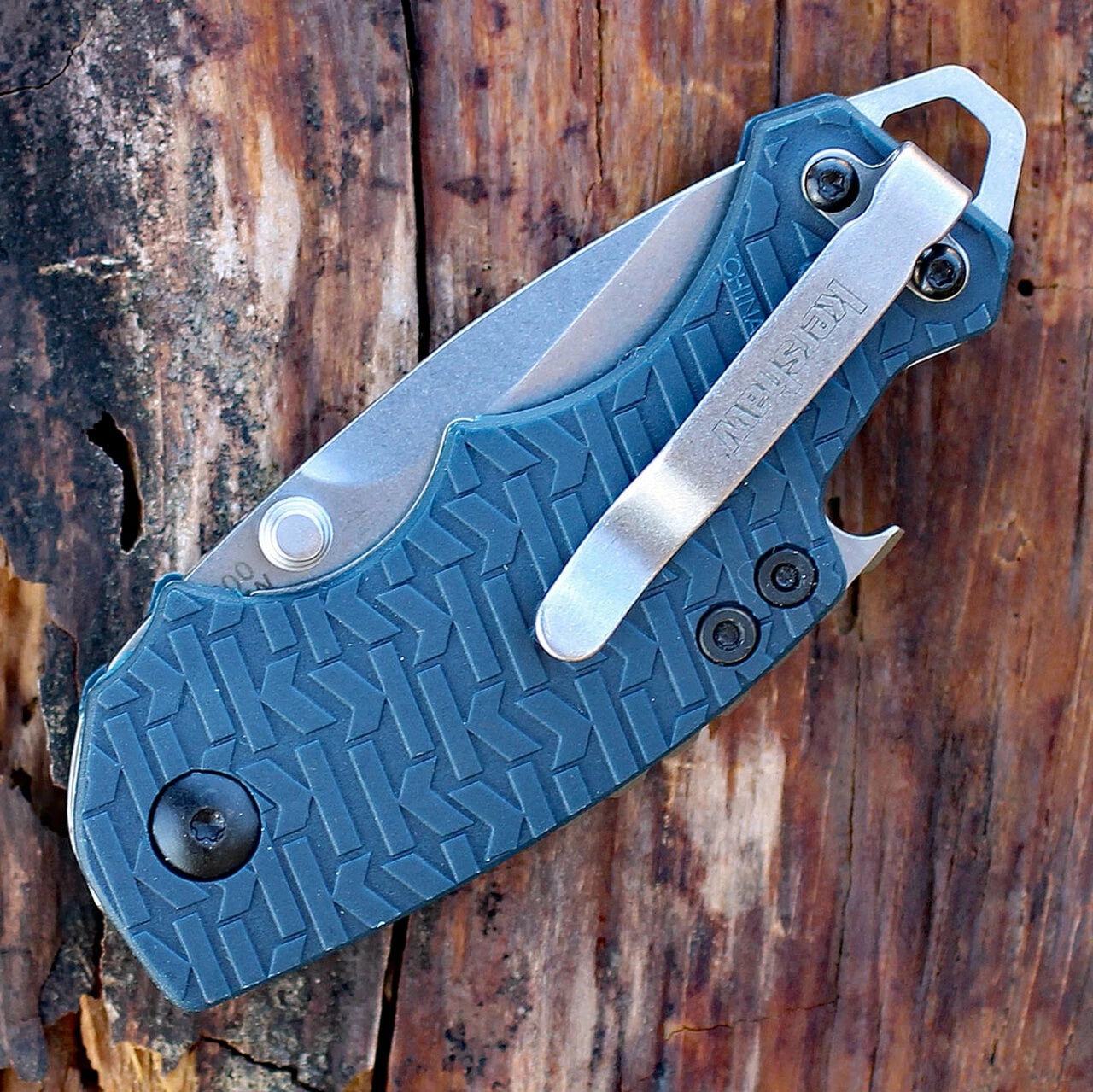New 🎉 Kershaw Knives Kershaw Shuffle Linerlock , 2.5" Stonewash 8Cr13MoV Blade, Navy Textured Nylon Handle 👏 4 New 🎉 Kershaw Knives Kershaw Shuffle Linerlock , 2.5" Stonewash 8Cr13MoV Blade, Navy Textured Nylon Handle 👏 - Image 4