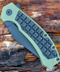 Promo 🌟 Kershaw Knives Kershaw 8760 Faultline, 3.00" 8Cr13MoV Black Plain Blade, GFN Handle 😍 -Automatic Knives shop 8760.3 79073.1566586038