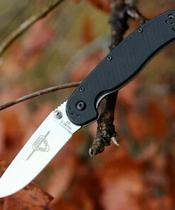 Deals ✔️ Ontario 8828 Rat II Folder, 3" D2 Plain Blade, Black Nylon Handle ✔️