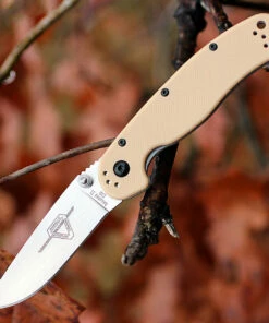 Budget ✔️ Ontario 8828DT Rat II Folder, 3" D2 Plain Blade, Desert Tan Nylon Handle 💯
