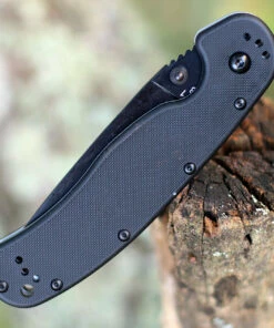 Best Sale 🎉 Ontario Rat Folder, Black Blade, Black Handle, PlainEdge 😍 -Automatic Knives shop 8846.2 27513.1598027309