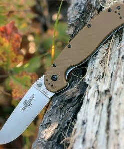 Discount 🎉 Ontario RAT Model 1 Folder, 3.5" D2 Blade Steel, Coyote Brown Handle ✔️