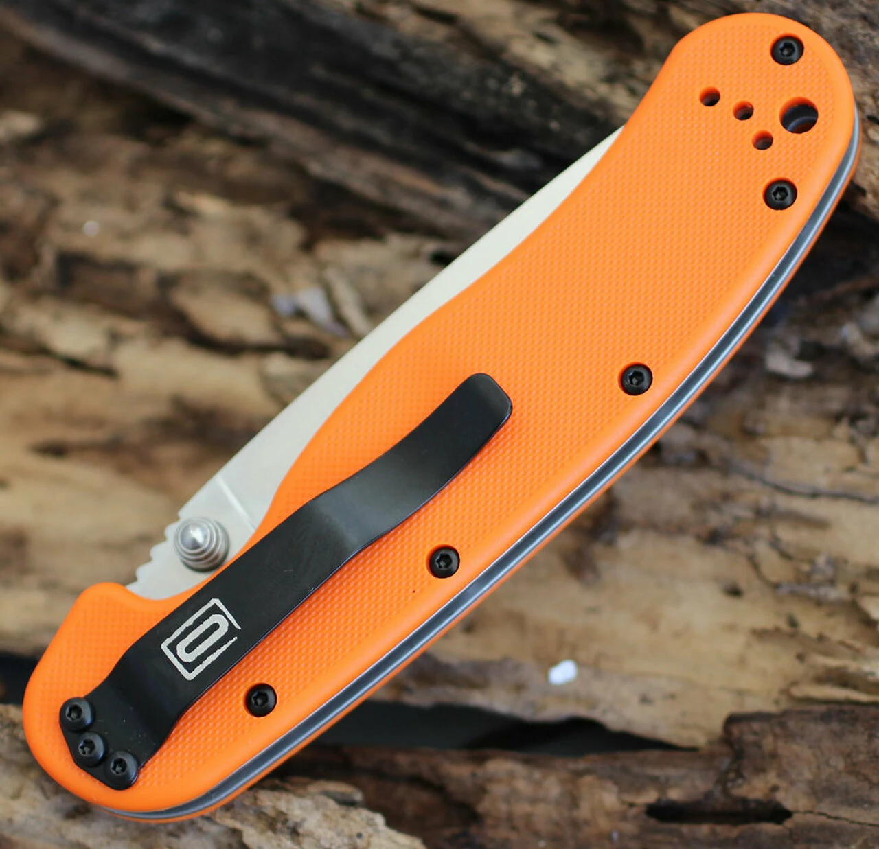 Best Pirce 🌟 Ontario RAT Model 1 Folder, 3.5" D2 Blade Steel, Orange Handle 🔥 3 Best Pirce 🌟 Ontario RAT Model 1 Folder, 3.5" D2 Blade Steel, Orange Handle 🔥 - Image 3