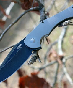 Hot Sale 🧨 Ontario 8876 Carter 2quared, 3.4" D2 Plain Blade, Titanium Handle ⭐