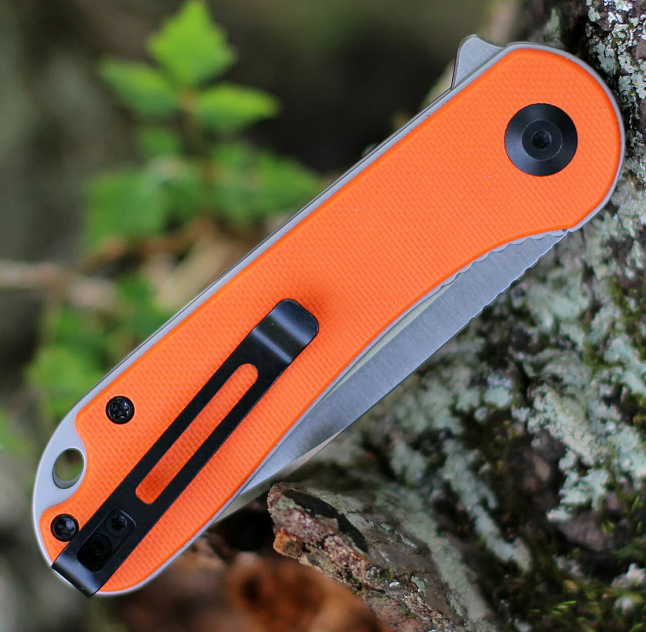 Outlet 🤩 CIVIVI Knives CIVIVI Elementum C907R, 2.96" D2 Satin Drop Point Blade, Orange G-10 Handles 🎉 4 Outlet 🤩 CIVIVI Knives CIVIVI Elementum C907R, 2.96" D2 Satin Drop Point Blade, Orange G-10 Handles 🎉 - Image 4