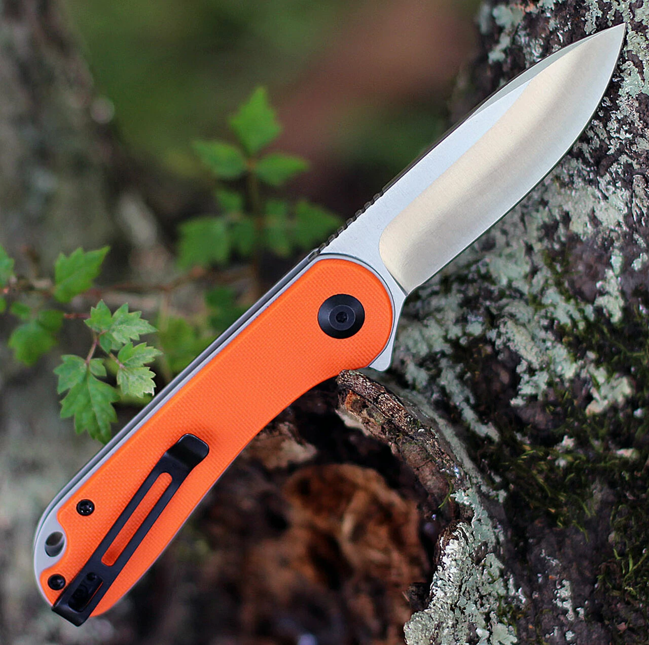Outlet 🤩 CIVIVI Knives CIVIVI Elementum C907R, 2.96" D2 Satin Drop Point Blade, Orange G-10 Handles 🎉 2 Outlet 🤩 CIVIVI Knives CIVIVI Elementum C907R, 2.96" D2 Satin Drop Point Blade, Orange G-10 Handles 🎉 - Image 2