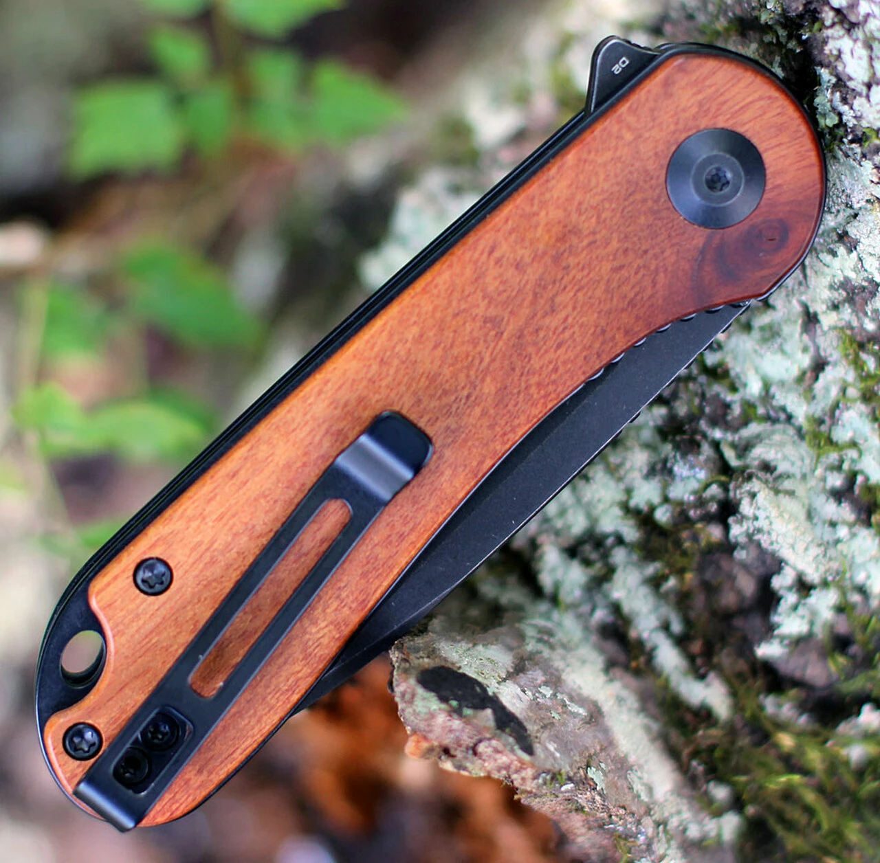 Budget 💯 CIVIVI Knives CIVIVI Elementum C907U, 2.96" D2 Black Stonewashed Drop Point Blade, Cuibourtia Wood Handles 🔥 4 Budget 💯 CIVIVI Knives CIVIVI Elementum C907U, 2.96" D2 Black Stonewashed Drop Point Blade, Cuibourtia Wood Handles 🔥 - Image 4