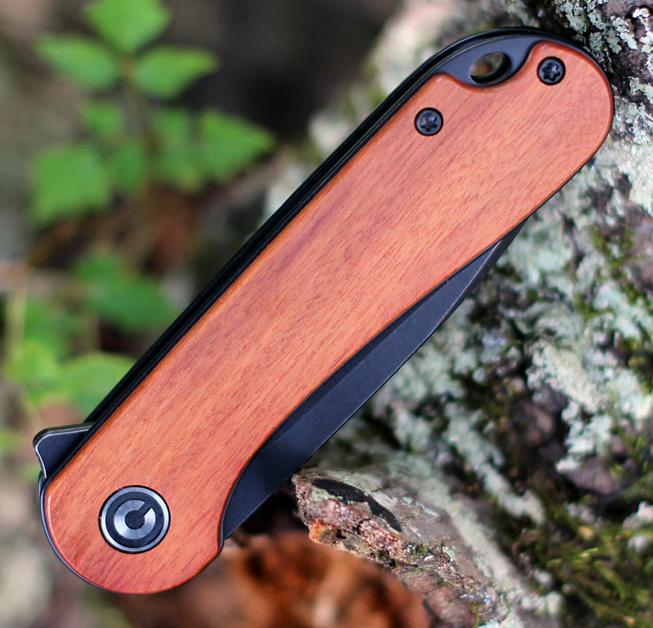 Budget 💯 CIVIVI Knives CIVIVI Elementum C907U, 2.96" D2 Black Stonewashed Drop Point Blade, Cuibourtia Wood Handles 🔥 3 Budget 💯 CIVIVI Knives CIVIVI Elementum C907U, 2.96" D2 Black Stonewashed Drop Point Blade, Cuibourtia Wood Handles 🔥 - Image 3