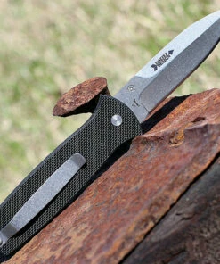 Top 10 ⭐ Ontario 9100 Dozier Arrow, 3.15 in D2 Stonewash Plain Blade, Black G-10 Handles 🧨