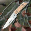 Flash Sale 👍 Marttiini Knives Marttiini 915111 Taittoveitsi MFK, 3.25" Stainless Plain Blade, Curly Birch Handle 🧨