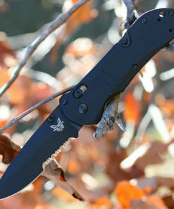 Flash Sale 🎉 Benchmade Knives Benchmade 917SBK Tactical Triage, 3.48 in CPM-S30V Black Serrated Blade, G-10 Handle 😀