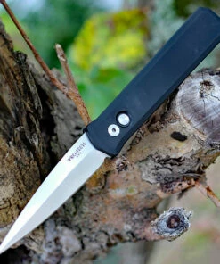 Cheap 🤩 Pro-Tech Godfather Automatic - Blk Alum (4" 154CM Satin) 921-Satin 💯