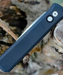 Cheap 🤩 Pro-Tech Godfather Automatic - Blk Alum (4" 154CM Satin) 921-Satin 💯 -Automatic Knives shop 921 Satin.4 74743.1571250896