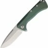 New 👍 PMP Knives Revenge II - Green Titanium (3.74" M390 Satin) PMP010 ❤️