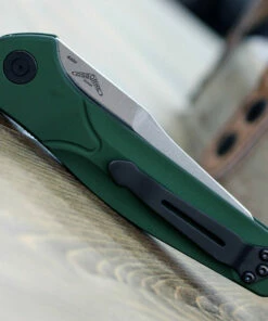 Hot Sale 🌟 Benchmade Knives Benchmade 9400 Auto Osborne, 3.40" CPM-S30V Satin Plain Blade, Green Aluminum Handle 🤩 -Automatic Knives shop 9400.5 91507.1594996921