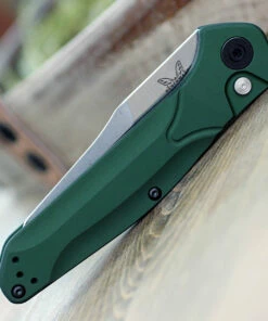 Hot Sale 🌟 Benchmade Knives Benchmade 9400 Auto Osborne, 3.40" CPM-S30V Satin Plain Blade, Green Aluminum Handle 🤩 -Automatic Knives shop 9400.6 18182.1594996921