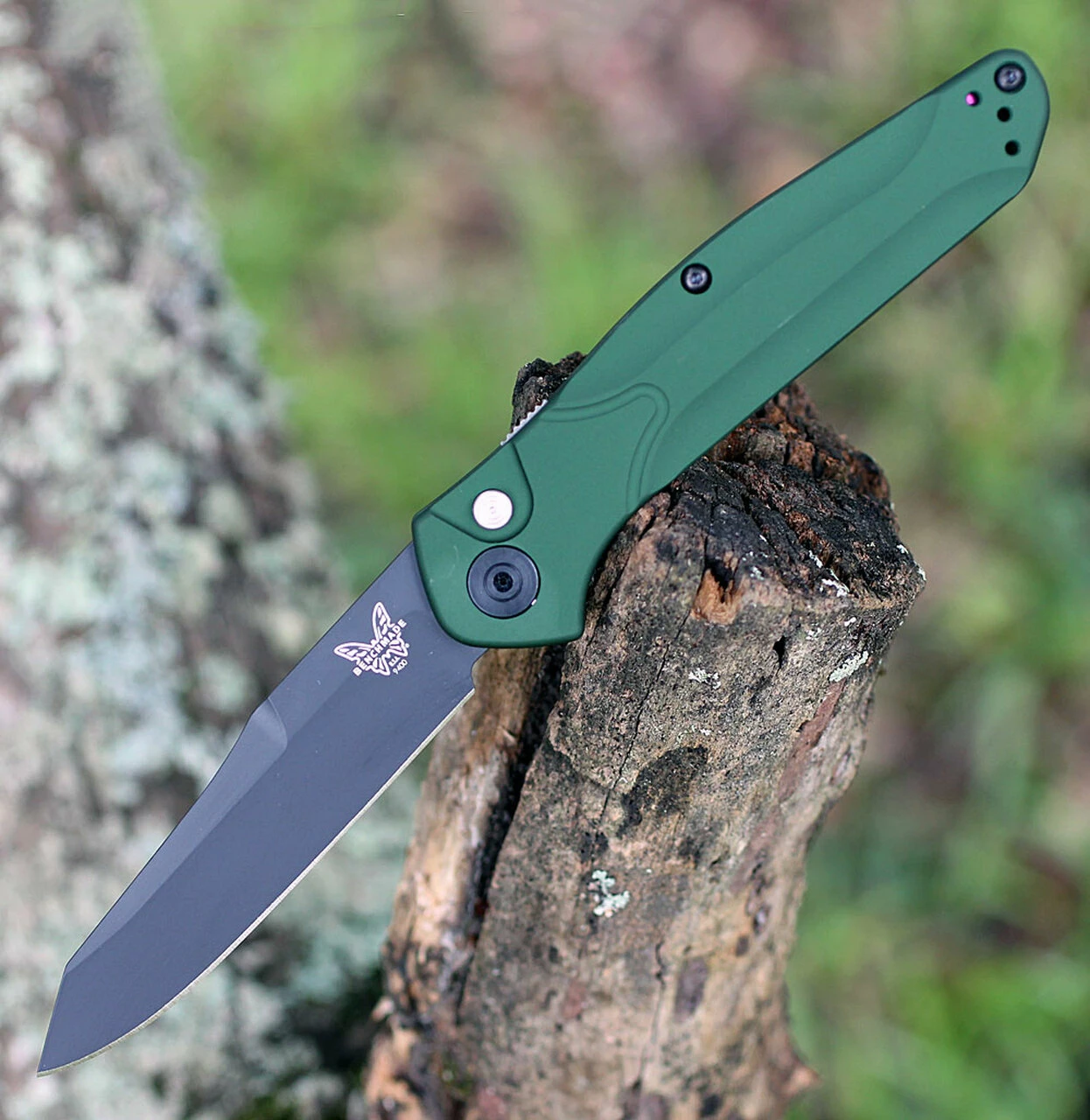 Top 10 😀 Benchmade Knives Benchmade 9400 Auto Osborne, 3.40" CPM-S30V Black Plain Blade, Green Aluminum Handle ⭐ 1 Top 10 😀 Benchmade Knives Benchmade 9400 Auto Osborne, 3.40" CPM-S30V Black Plain Blade, Green Aluminum Handle ⭐