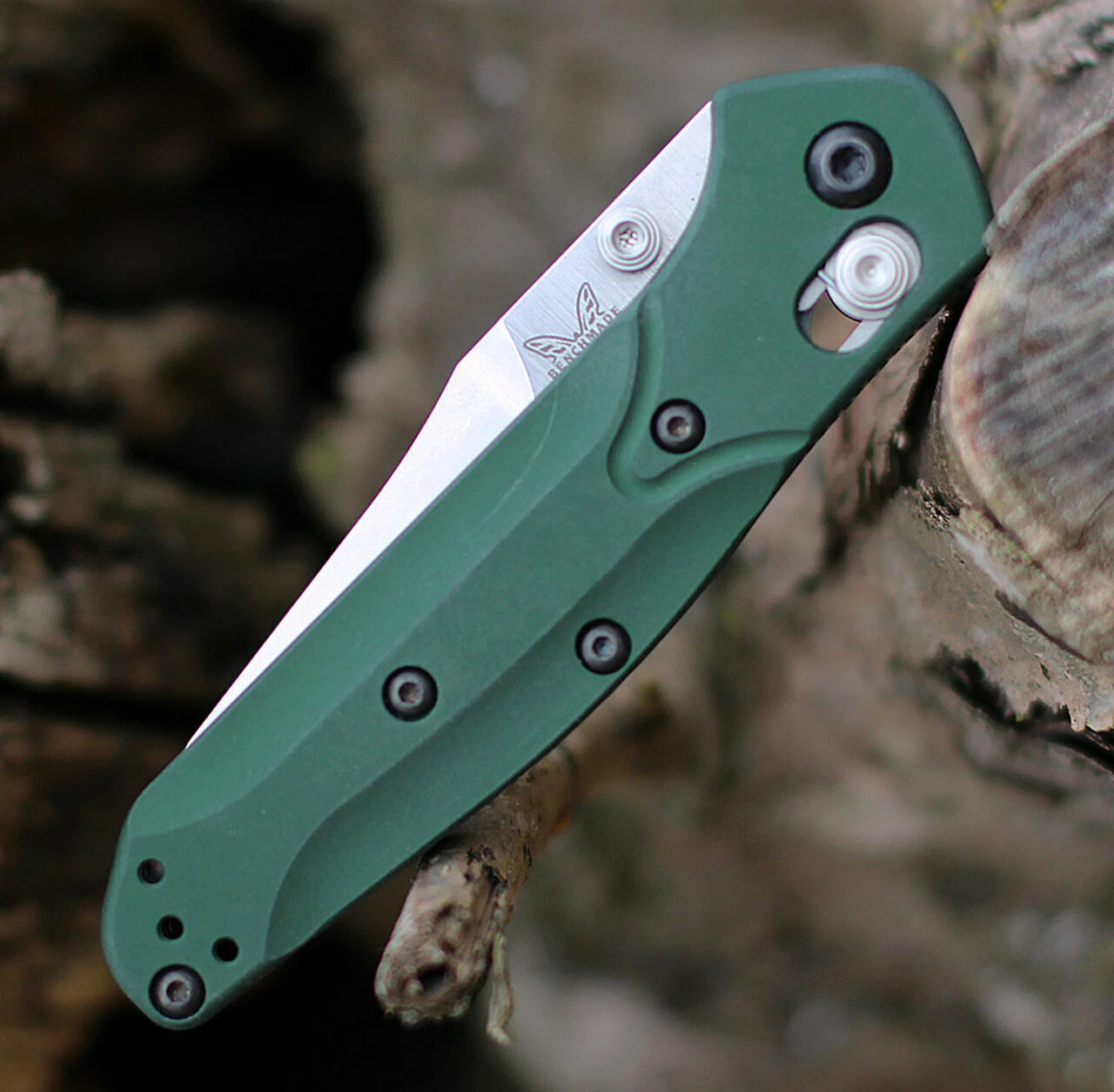 Wholesale ✔️ Benchmade Knives Benchmade 945 Mini Osborne, 2.92" CPM-S30V Satin Plain Blade, Green Aluminum Handle ⭐ 5 Wholesale ✔️ Benchmade Knives Benchmade 945 Mini Osborne, 2.92" CPM-S30V Satin Plain Blade, Green Aluminum Handle ⭐ - Image 5
