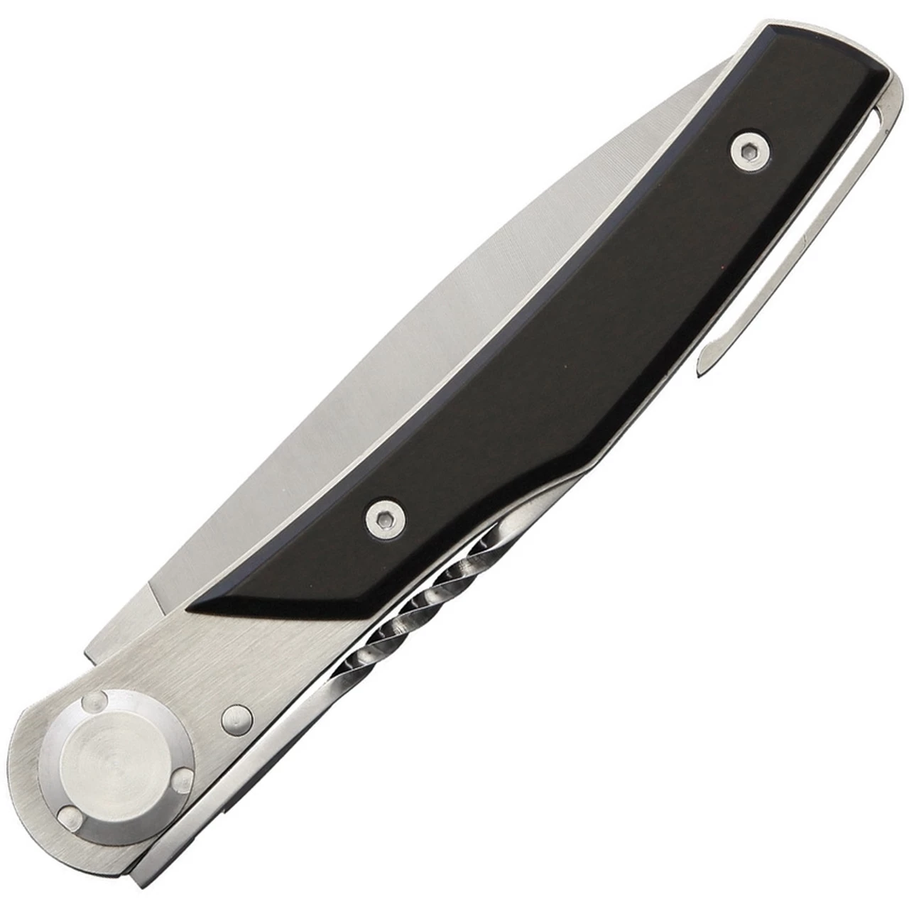 Cheap 😍 Actilam T3BC Black Corian Folder with Clip, 3.25 in. X50CrMoV15N Plain Blade 😀 2 Cheap 😍 Actilam T3BC Black Corian Folder with Clip, 3.25 in. X50CrMoV15N Plain Blade 😀 - Image 2