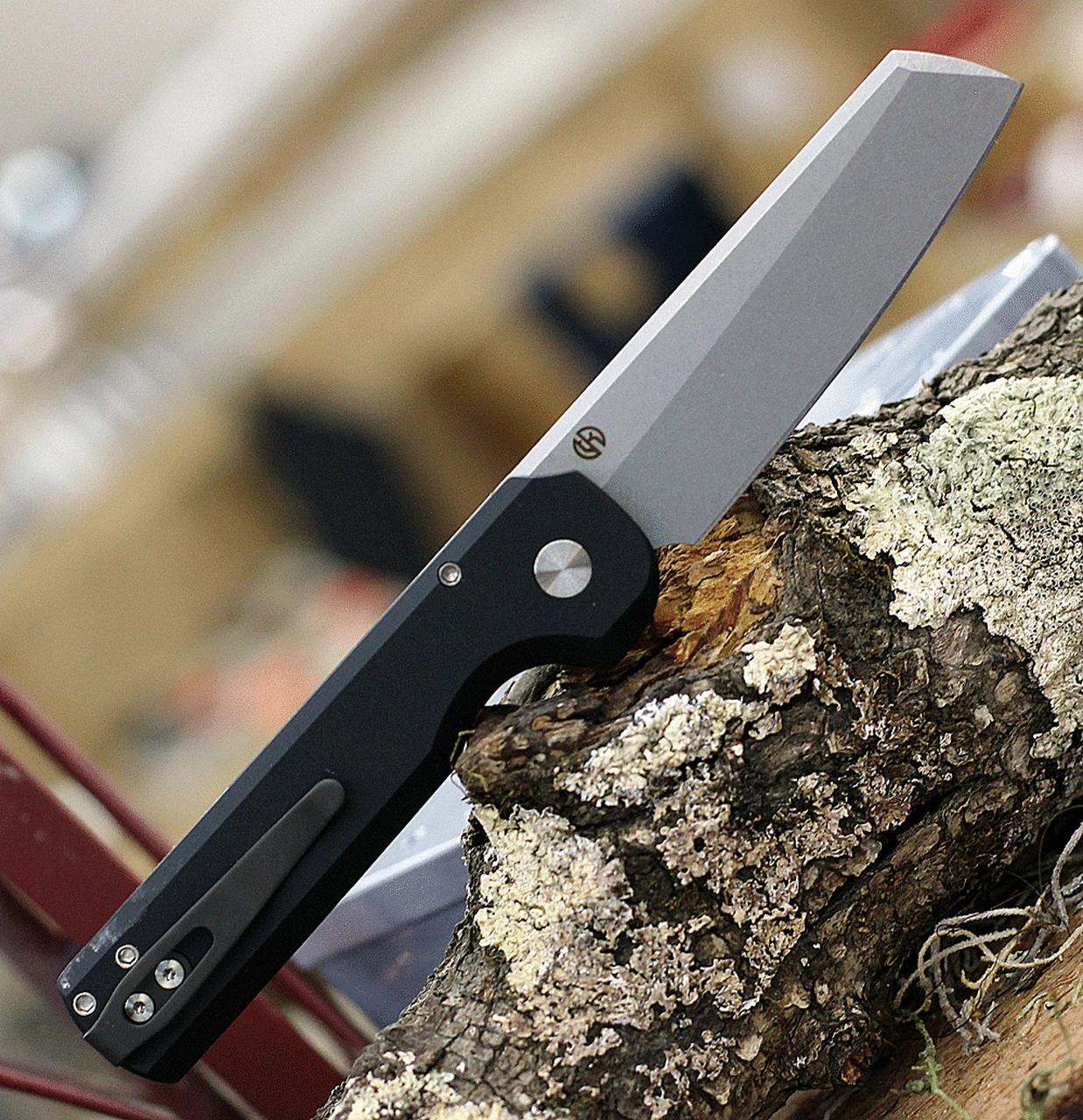 Promo ✨ Arcform Slimfoot Automatic - Blk Alum (3.1" 154CM SW Sheepsfoot) ARC-059 ⌛ 2 Promo ✨ Arcform Slimfoot Automatic - Blk Alum (3.1" 154CM SW Sheepsfoot) ARC-059 ⌛ - Image 2