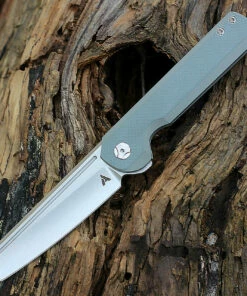 Best Sale 🛒 Arcform Slimfoot Folding - Ti / Gray G10 (3.5" M390 Satin Sheepsfoot) 🤩