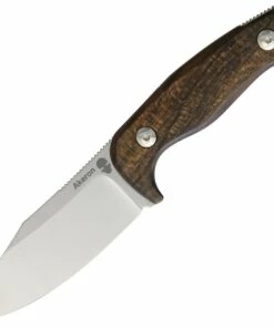 Cheap 🧨 Akeron Eklipse Zircote by Tony Lopes AKN003Z, 3" N690 Stonewashed Blade, Ziricote Wood Handle 🔥