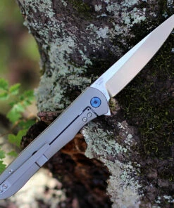 Discount ✨ Artisan Cutlery Artisan Shark ATZ1707GGY, 3.94" S35VN Plain Blade, Gray Titanium Handle 🎁 -Automatic Knives shop ATZ1707GGY.1 10466.1599227807