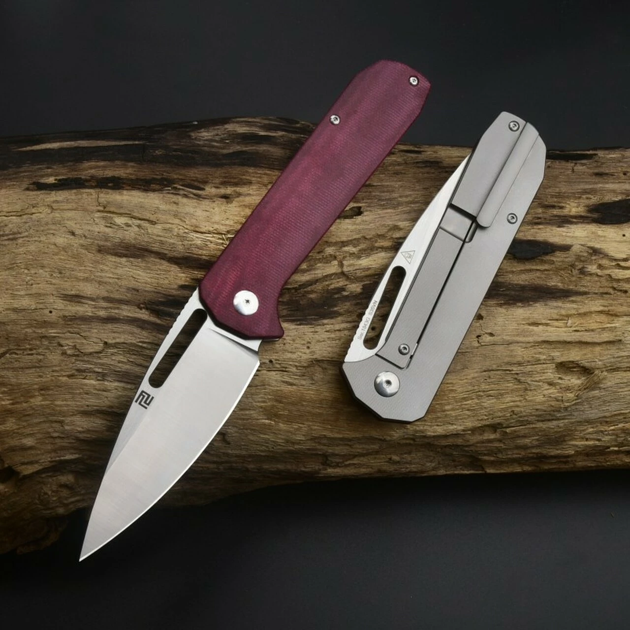 Buy 🔥 Artisan Cutlery Arion ATZ-183G-DRC, 3.81" S35VN Satin Drop Point Plain Blade, Double Coral Micarta and Titanium Handle ⭐ 2 Buy 🔥 Artisan Cutlery Arion ATZ-183G-DRC, 3.81" S35VN Satin Drop Point Plain Blade, Double Coral Micarta and Titanium Handle ⭐ - Image 2