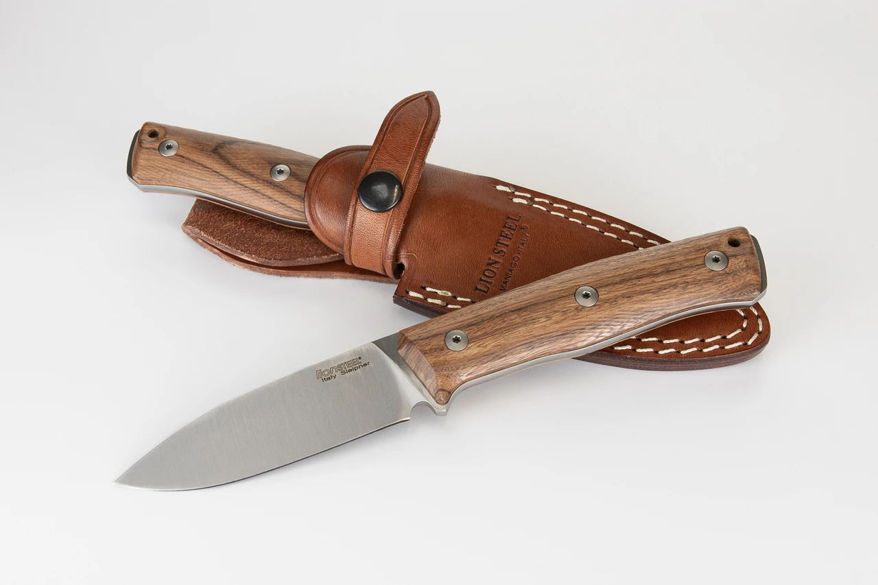 Cheap 🤩 LionSteel B35ST 3.54" Sleipner Steel Satin Blade, Santos Wood Handle ❤️ 2 Cheap 🤩 LionSteel B35ST 3.54" Sleipner Steel Satin Blade, Santos Wood Handle ❤️ - Image 2
